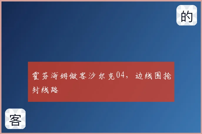 霍芬海姆做客沙尔克04，边线围抢封线路